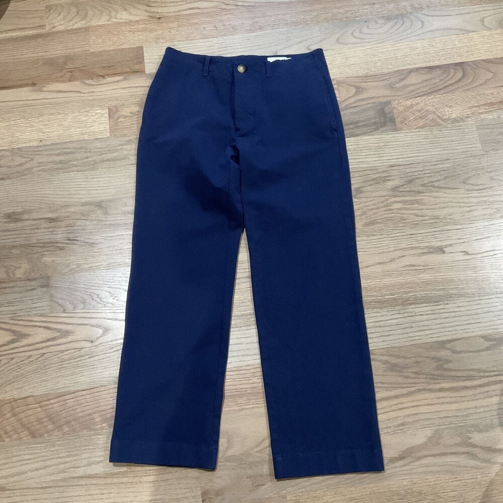 Vineyard Vines Womens Navy Blue Pants Size 6 Button Fly Straight Leg Chino